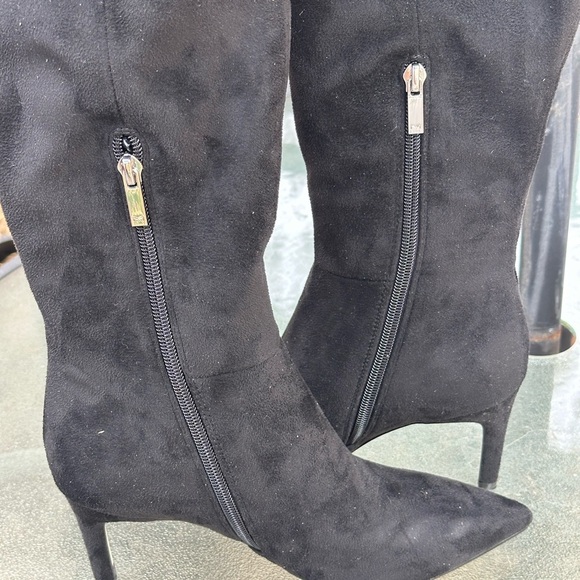 Marc Fisher LTD Women’s Qulie Black Over the Knee Boots 6M NWOB - Picture 2 of 12